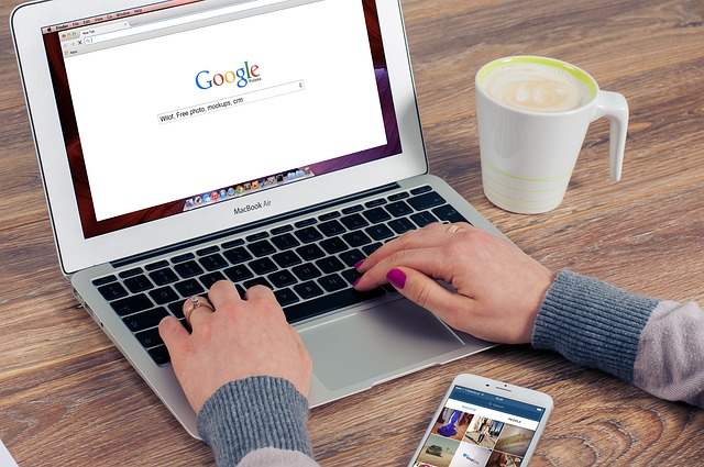 Someone searching on Google