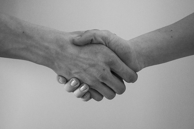 People shaking hands