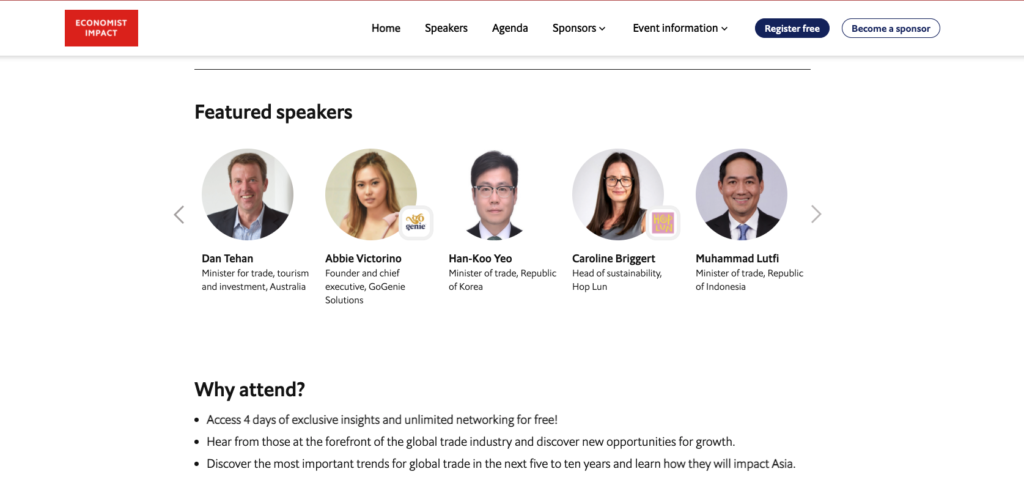 community experts economist events